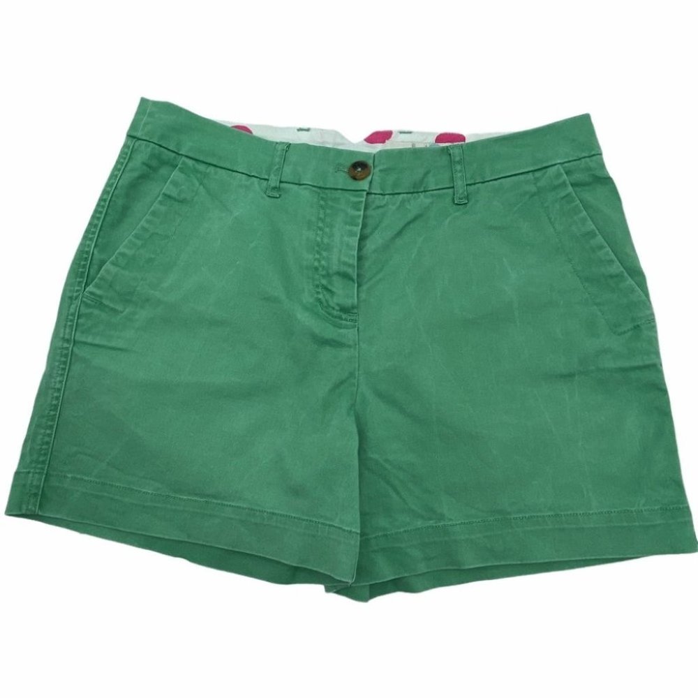 Boden Green Chino Shorts Size 6 (4) Pockets